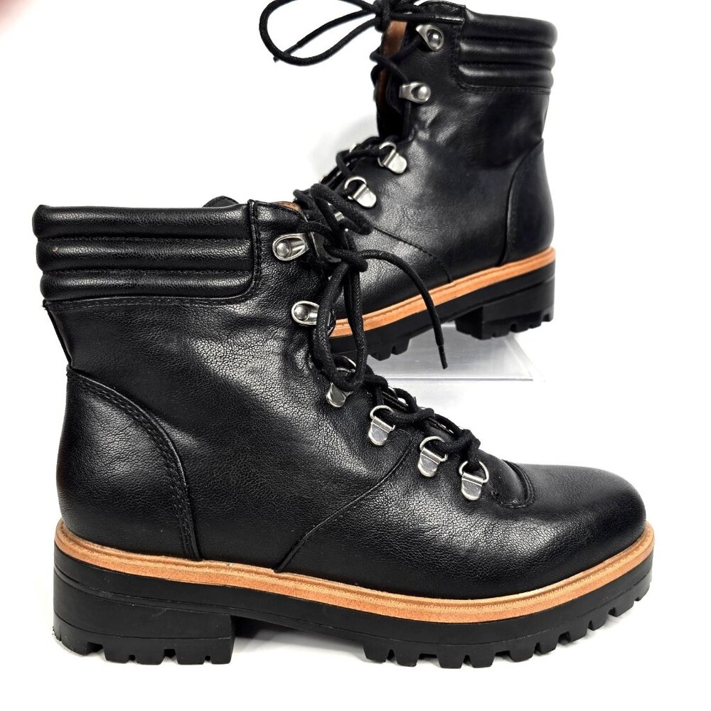Indigo rd. Irishha Black Lace Up Ankle Combat Hiking Boots Women's Size 8